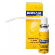 HURRICAINE SPRAY 200 mg/ml SOLUCION PARA PULVERIZACION BUCAL. , 1 frasco de 5 ml