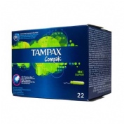 Tampax compak tampon 100%algodon (super 22 u)